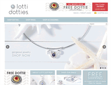 Tablet Screenshot of lottidottiesjewelry.com